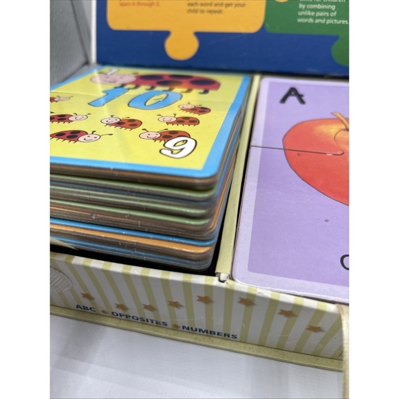Easy Learning Flashcard Puzzles Language & Math Fun Learning! Pre- Owned - Picture 8 of 10